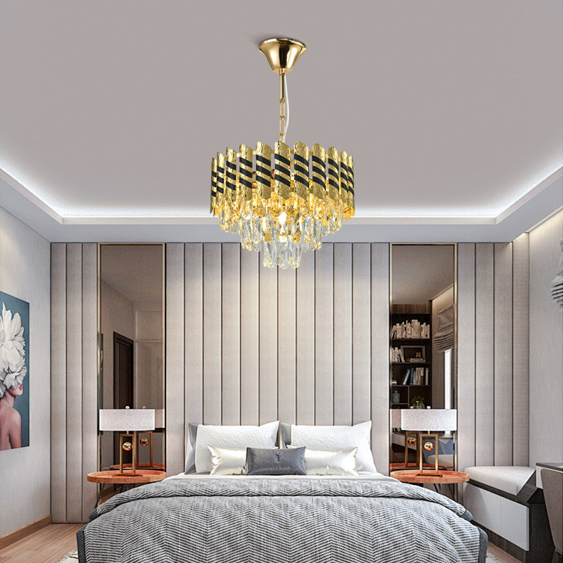 Lustre 3 étages en cristal Modern Modern
