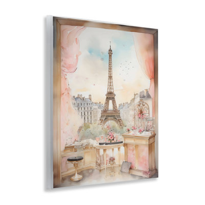Eiffel Tower Window View Wall Plaque, design by Creative Studio