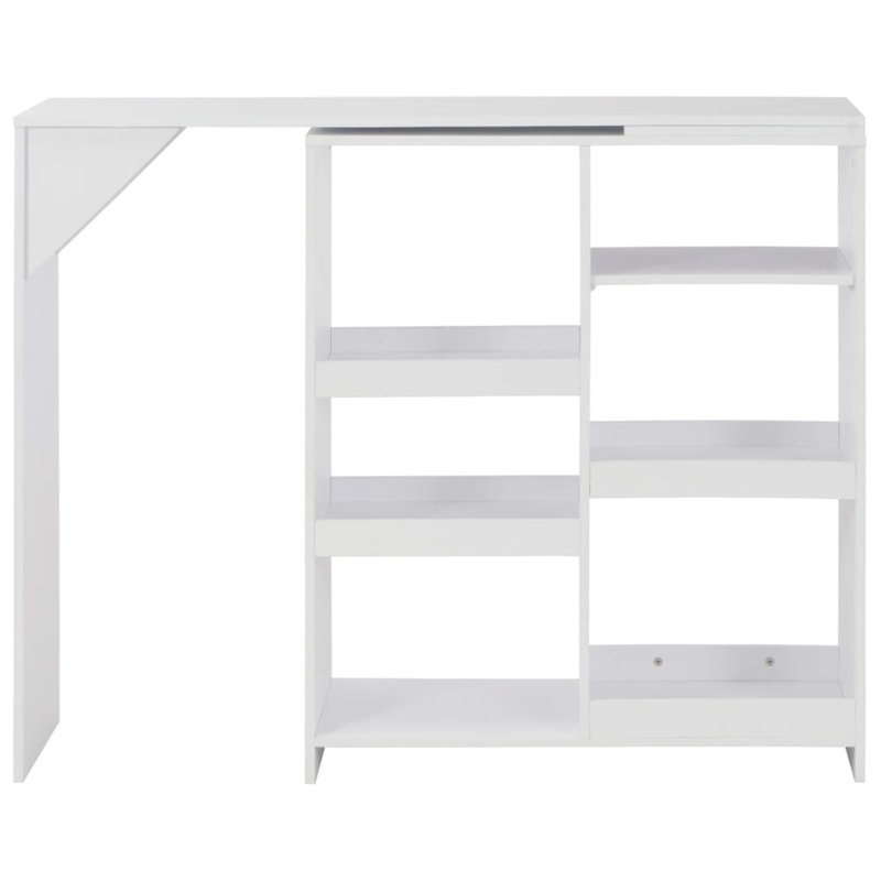 Sais Dining Table, White, White
