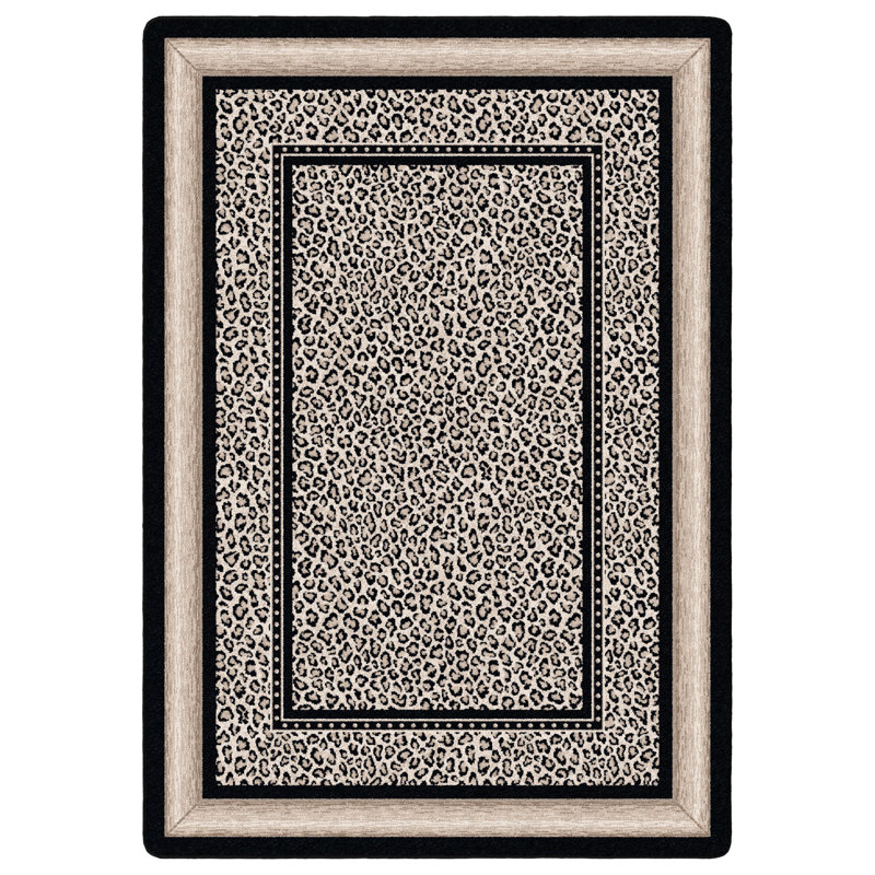Alminus Zambia Opal Animal Print Area Rug, Rectangle 2'8" x 3'10"