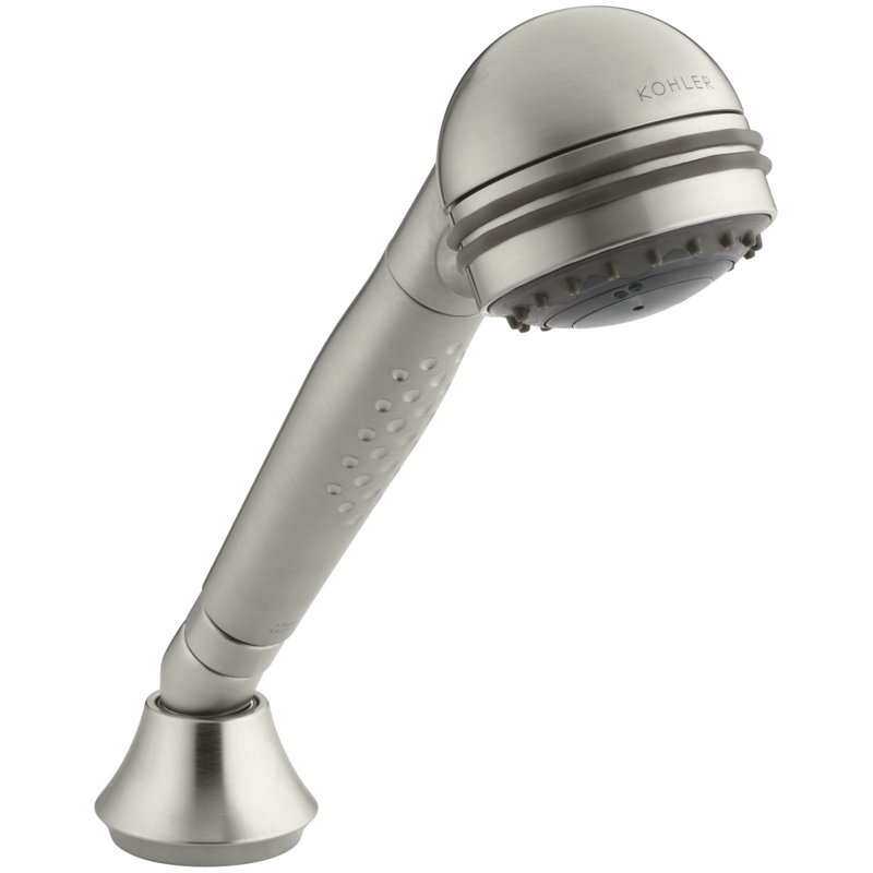 Pomme de douche à main polyvalente à 3 voies revigorant à 3 voies master 2,5 gpm, Nickel brossé éclatant