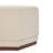Marlow Contemporary Fabric Upholstered Ottoman with Hexagonal Wood Base-30785971