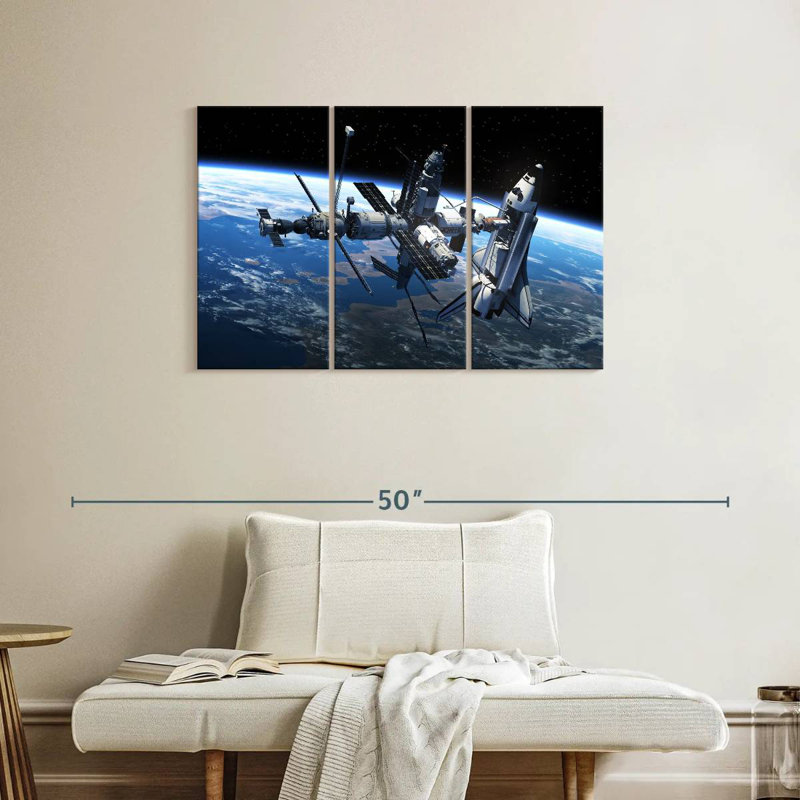 'Space Station, 24" H x 38" W
