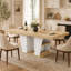 Table de salle à manger extensible de 78,7 pouces pour 8 à 10 personnes, table de cuisine rustique avec tablettes de rangement, table de salle à manger en bois à longueur réglable de style industriel pour la salle à manger, la cuisine et le bureau personnel-500862423