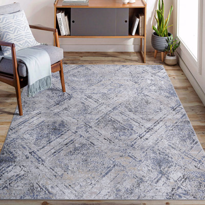 Geometric Non-Shedding Function Living Room Bedroom Dining Home Office Stylish And Stain Resistant Area Rug