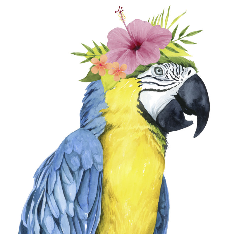 Tropical Halo II by Grace Popp - Wrapped Canvas Painting, 30cm H x 30cm W