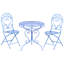 Bistro Set ALBINIA Metal Burgundy-427259876