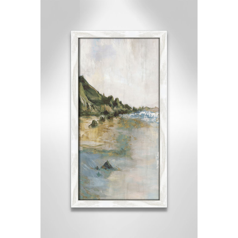 Impression «Tide’s Edge» par Casa Fine Arts, H 17 po x l 9 po x P 0,75 po, Reproduction encadrée sans passe-partout, Blanc
