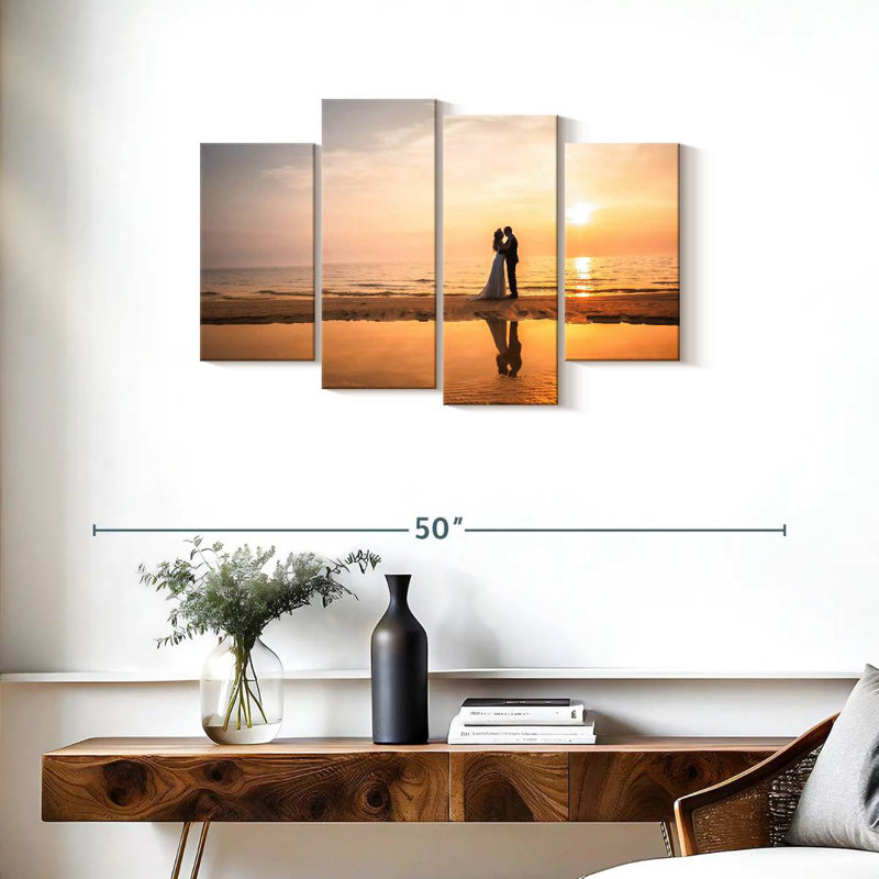 Hardie Couple On Beach, 22" H x 36" W