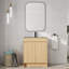 Meuble-lavabo simple 28 po avec plateau en acier inoxydable