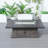 Arayeli Rectangle Aluminum Liquid Propane Smokeless Fire Pit Table-1105408789