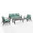 Mosier 5 - Person Patio Conversation Set with Cushions-1117327413-1117327414