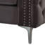 Fauteuil d'appoint avec accoudoirs gris foncé Gwenne
