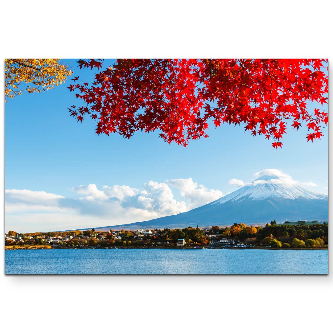 Leinwandbild Mount Fuji im Herbst