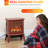 Electric Fireplace Heater with Realistic LED Flames and Logs-616216836