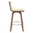 Swivel Upholstered Counter & Bar Stool With Solid Wood Frame and L-Shaped PU Leather Back-588686635-588686638