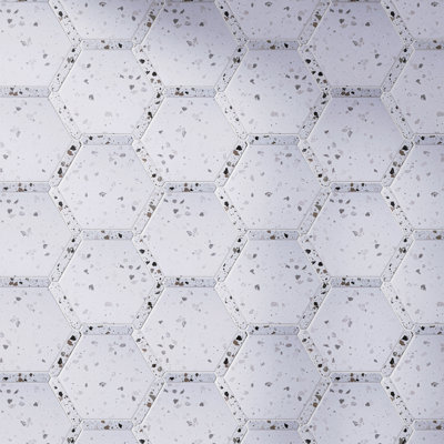 Carrelage mural en porcelaine mate Hexagone 8,58 po x 9,89 po