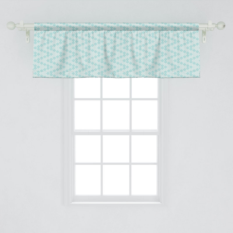 Cantonnière Ambesonne abstraite - paquet de 2 Funky répétitif 93019, L 54 po x L 18 po