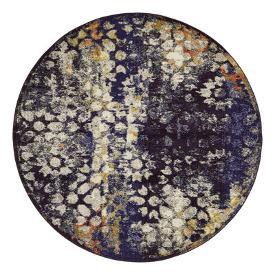 Dimonetta Washable Abstract Indoor Rug