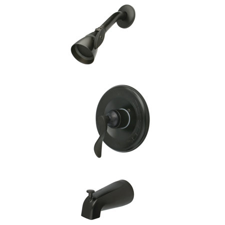 Kingston Brass NuFrench Single-Handle Pressure Balanced Tub and Shower Faucet, Oil Rubbed Bronze