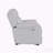 Blanche White Glider Recliner with LED Light