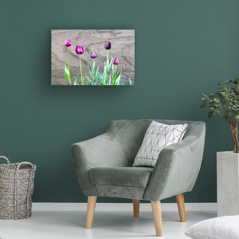 Art sur toile, tulipe bolognaise, Kent, H 12 po x l 19 po