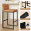 Counter Stool with Metal Frame-362499935