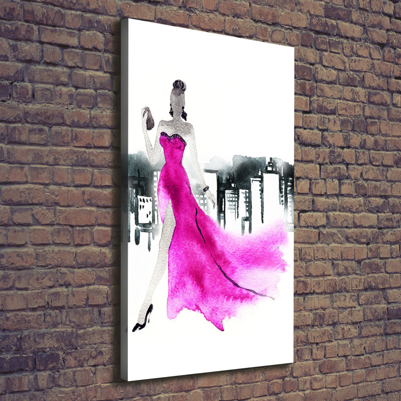 Fashion Illustration - Wrapped Canvas Print