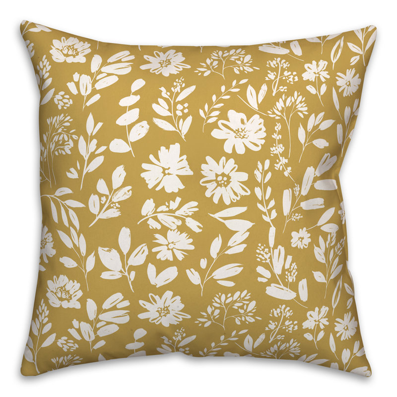  Housse et insert de coussin 16 po, Jaune, 20 po x 20 po