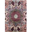 Tapis unique nouvel âge 3 pi 10 po x 6 pi 3 po Mamluk en beige / cerise / ivoire