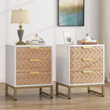 Taquasha 17.71'' W Metal Nightstand