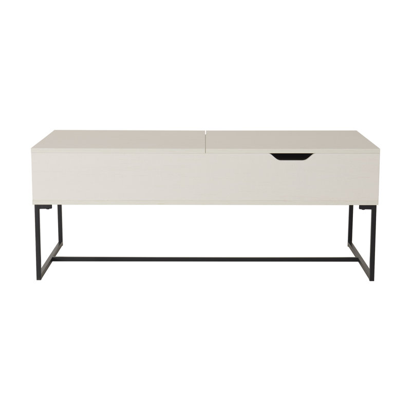 Table basse à plateau relevable avec rangement