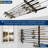 Black 8 Rod Wall/Ceiling Rack