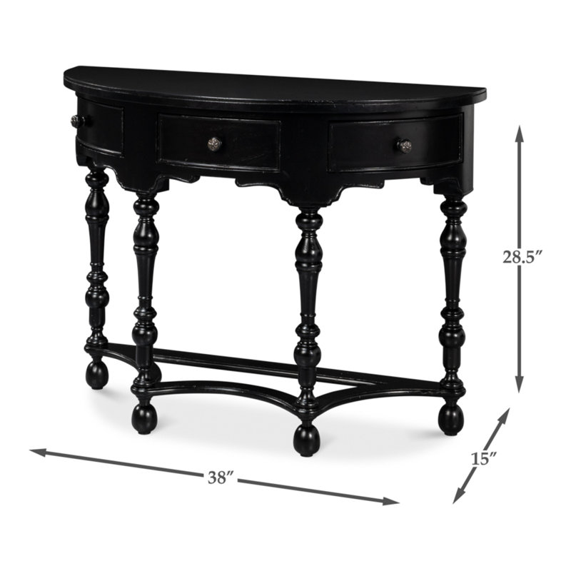 Abraham 38'' W Marble Console Table