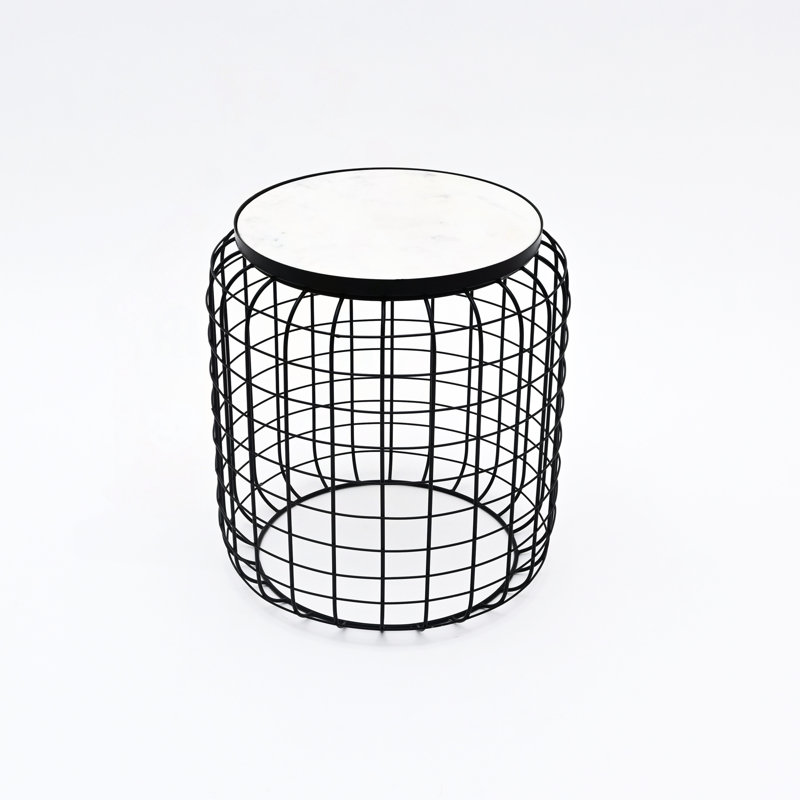 Table de bout ronde en marbre