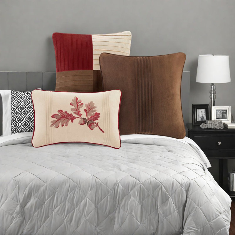 Luxurious 7-piece Bedding Sets Microfiber Comfort Red Cal King