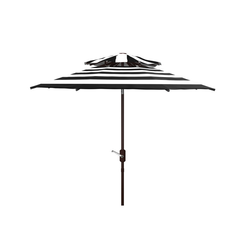Parasol de plage 8,5 pi Torrens, Noir / blanc