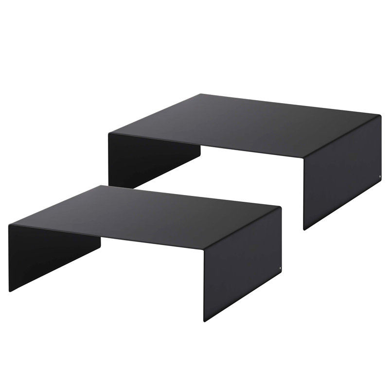 Black Steel Stackable Kitchen Helper Shelf Set