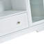 Buffet buffet, grande armoire de rangement de 51 po avec tiroirs, portes et tablettes réglables, bar à café en bois pour cuisine, blanc