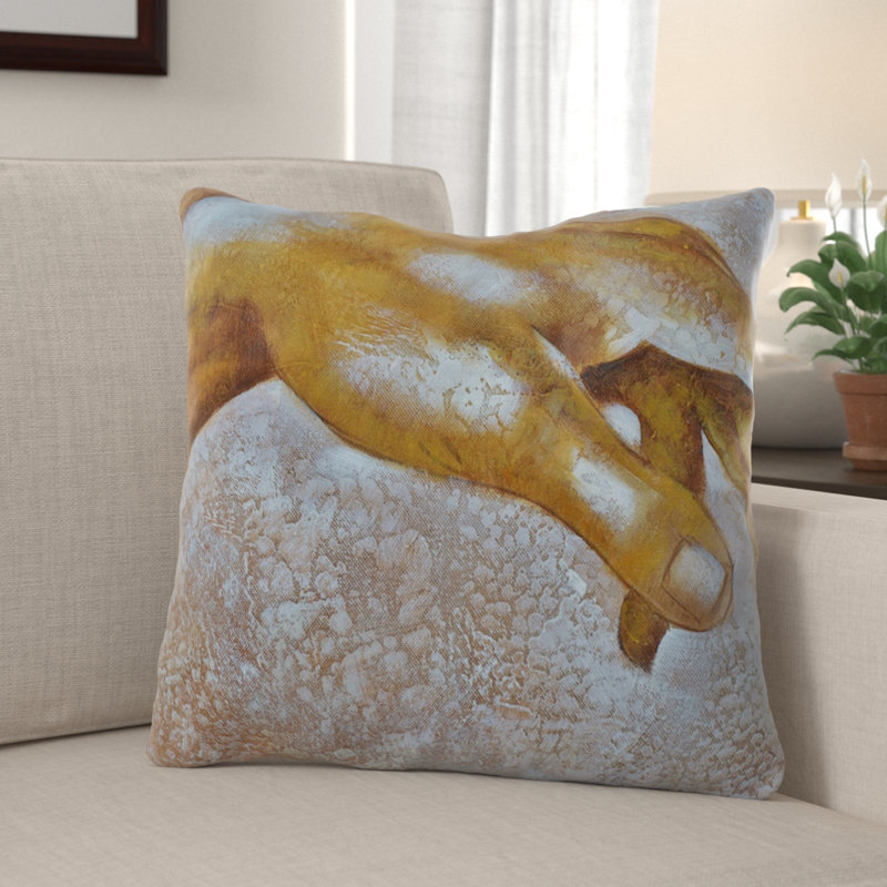 Housse et insert de coussin carré Dunnam, Microsuède, Intérieur