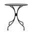 Delyu Round Metal Outdoor Bistro Table , 70cm cm W 70cm cm D