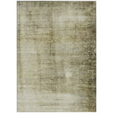 5' X 8' Beige Abstract Washable Indoor Outdoor Area Rug