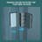 30"W X 72"H Fold Frameless Shower Door With Tempered Glass-115110839