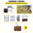 Outdoor 2-Tier Kitchen with Zippered Bag, Portable Folding Cook Table for BBQ