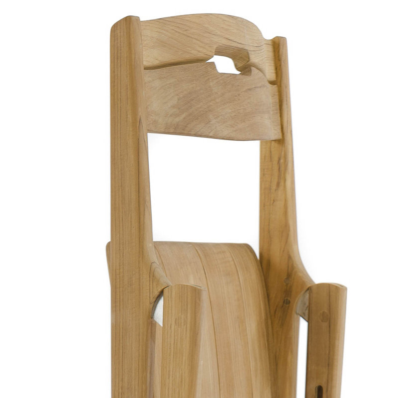 Folding Teak Patio Dining Chair