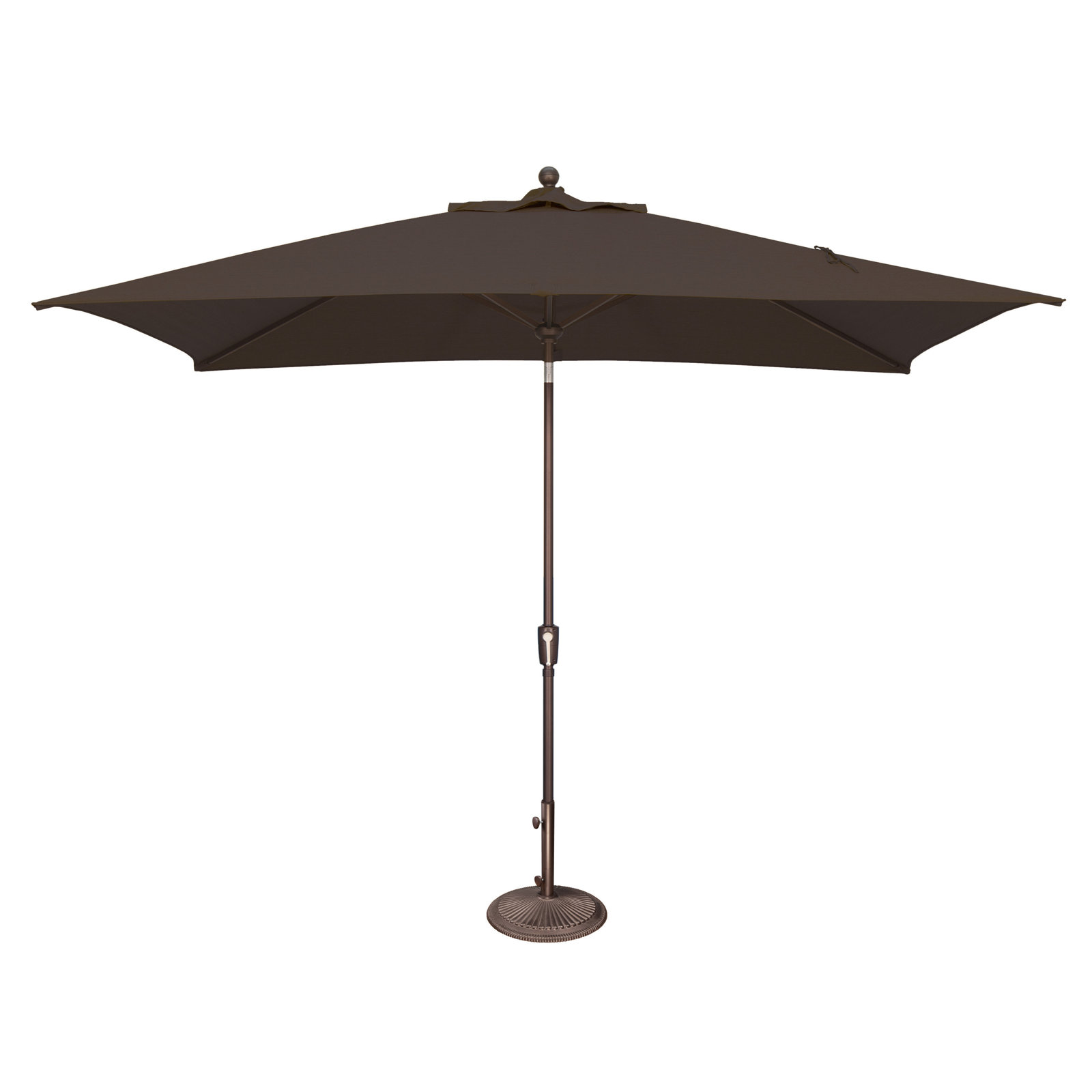 Launceston 78'' Outdoor Umbrella, Black Solefin, Bronze