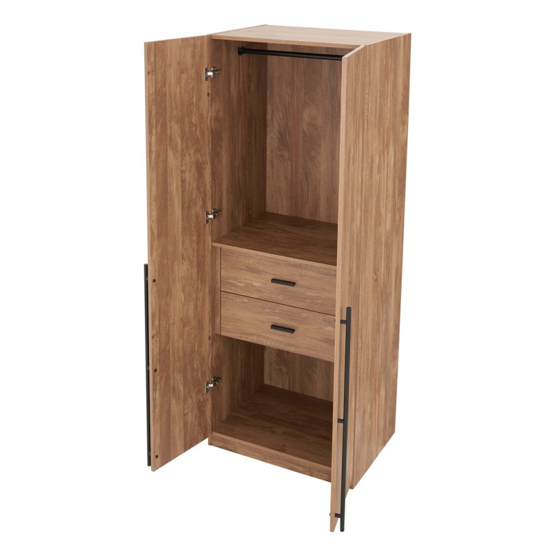Armoire-penderie 32 po Lee, Brun