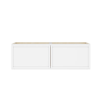 Modern White Birch Modular Wall Cabinet with Narrow-Frame Doors & Soft-Close Hardware for Kitchens and Multi-Use Spaces