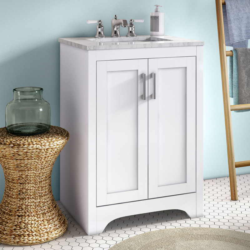 Ensemble de meuble-lavabo simple l 24 po x P 19 po x H 34 po Moore, Blanc