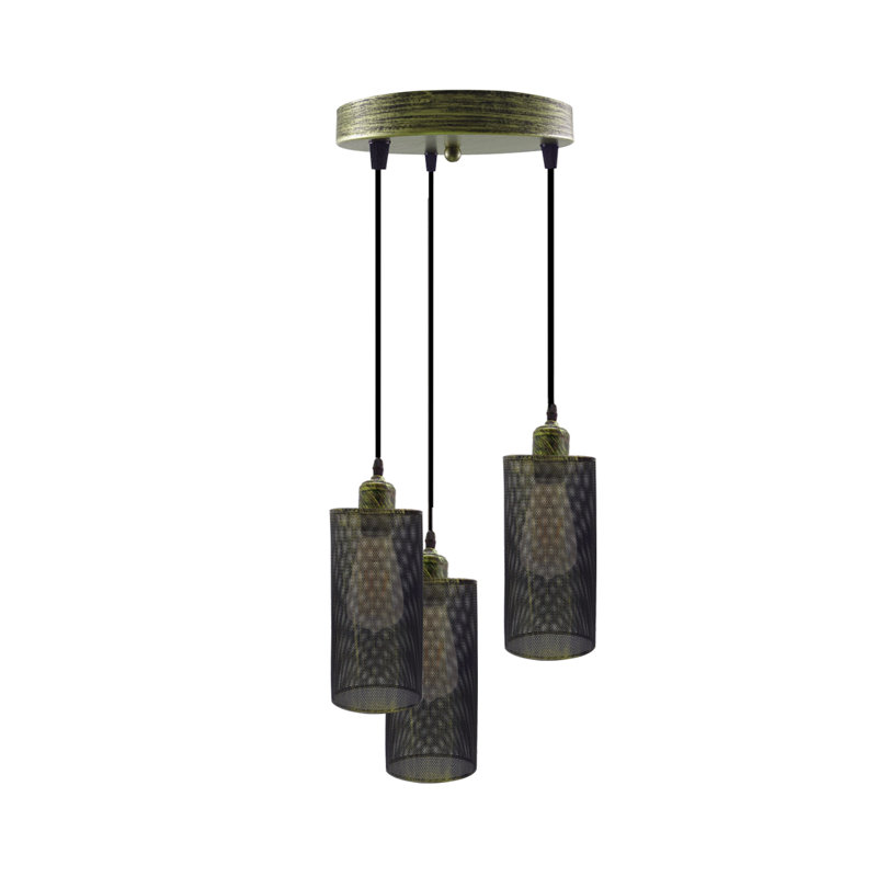 Tonnele 3 - Light Cluster Pendant, Brushed Silver